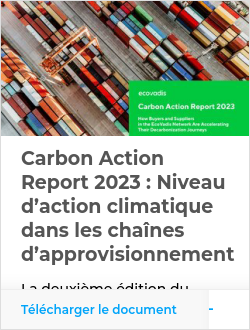 Carbon Action Report 2023 : Niveau d’action climatique dans les chaînes d’approvisionnement