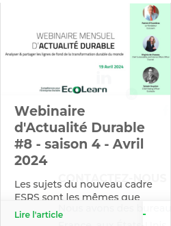 Webinaire d'Actualité Durable #8 - saison 4 - Avril 2024