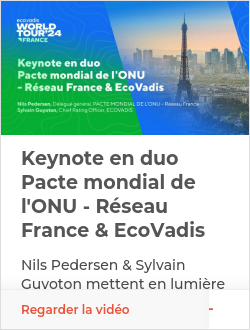 Keynote en duo Pacte mondial de l'ONU - Réseau France & EcoVadis